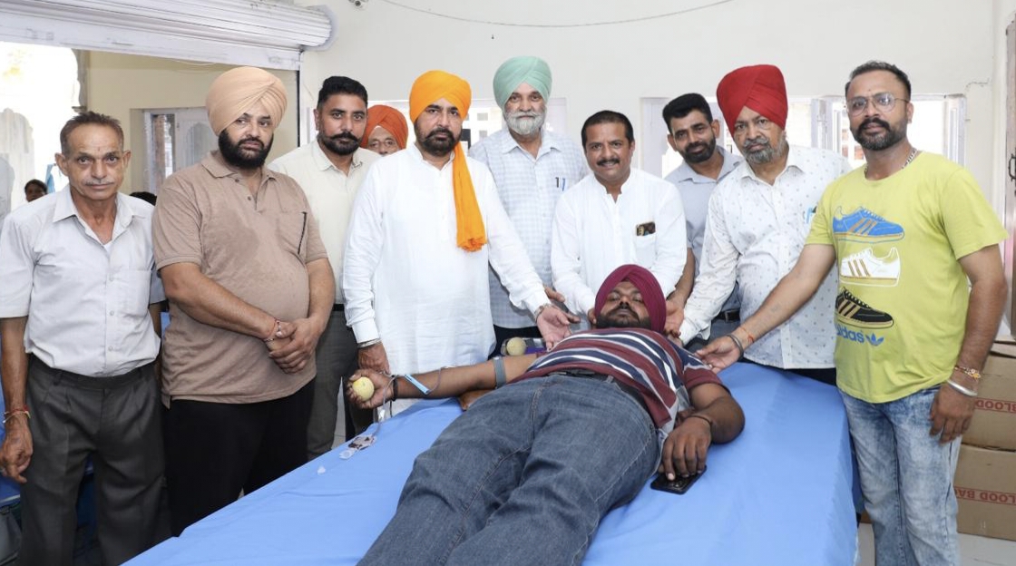 50 people donated blood in the first blood donation and homeopathy checkup camp